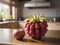 Golden Hour Elegance: Longkong Fruit Centerpiece in a Cozy, Sunlit Kitchen