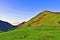 The Golden hour at Wasdale Head, approach to Scafell Pike Lake District, North West, England.