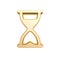 Golden hourglass symbol