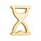 Golden hourglass symbol