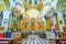 Golden iconostasis of St. Bernard of Siena Church in Krakow, Pol