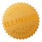 Golden ILLINOIS Award Stamp