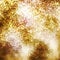 Golden Incandescent Glittering Particle Background Illustration