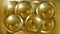 Golden industral balls background