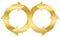 Golden Infinity Symbol Circuit Arrows