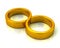 Golden infinity symbol icon