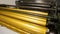 Golden ink printer rollers offset industry