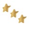 Golden isometric star icon