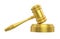 Golden Judge Gavel Isolated