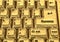 Golden keyboard of success