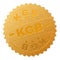 Golden KGB Award Stamp