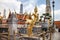 Golden Kinnara statue at Grand Palace in Bangkok