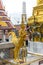 Golden Kinnara statue in Wat Phra Kaew