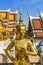 Golden Kinnaree Angel Statue Grand Palace Bangkok Thailand