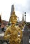 Golden Kinnaree statue, Wat Phra Kaew, Temple of the Emerald Buddha, The Grand Palace, Bangkok, Thailand, Asia