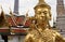 golden kinnari bangkok grand palace thailand