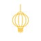 Golden lantern pattern. chinese lantern silhouette for decoration for Chinese New Year