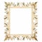 Golden Leaf Frame: Renaissance-inspired Decorative Border And Frame Art