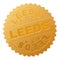 Golden LEEDS Medallion Stamp