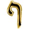 The golden letter Fey from the Hebrew alphabet. gold letter font Hanukkah. vector illustration on isolated background