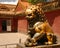 Golden Lion statue in The Forbidden City