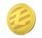 Golden Litecoin Isolated