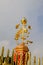 Golden of lotus flowers at Wat Phra That Doi Suthep, Chiang Mai