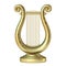 Golden lyre 3D