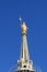 The golden madonnina symbol of Milan, Italy