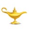 Golden magic lamp