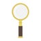 Golden magnifying glass