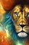 Golden Majesty: Digital Lion Art Prints Series