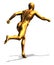 Golden Man Running