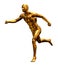 Golden Man Running - Front