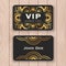 Golden mandala VIP access card