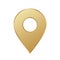 golden map pin gold pointer