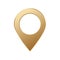 golden map pin gold pointer