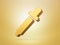 Golden metal Color Dropper or picker 3d icon object isolated background 3d illustration