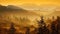 Golden Mist: A Mesmerizing Tapestry of Nature\\\'s Splendor