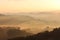 Golden Misty Morning in the Magical Hills of Le Marche