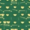 Golden money bowl chopstick seamless pattern