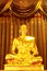 Golden monk statue
