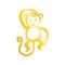 Golden Monkey Vector Graphic Illustration