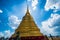 The Golden Mount with the guardian in Wat Saket, Bangkok
