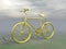 Golden mountain bike - 3D render