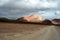 Golden moutain of pamirs highland in tibet