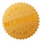 Golden NEWBIE Medallion Stamp