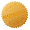 Golden NIGERIA Badge Stamp