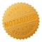 Golden NOTARIZED Medallion Stamp