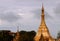 Golden octagon of Sula pagoda located in the heart of downtown on the junction of Sule Pagoda road.